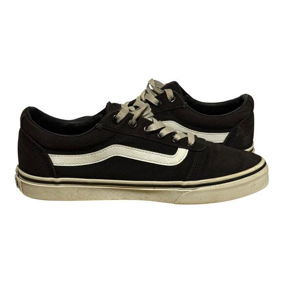 Vans Old Skool Black Canvas Low Top Sneakers Women's Size 9 Skate Classic Stripe - Picture 7 of 8